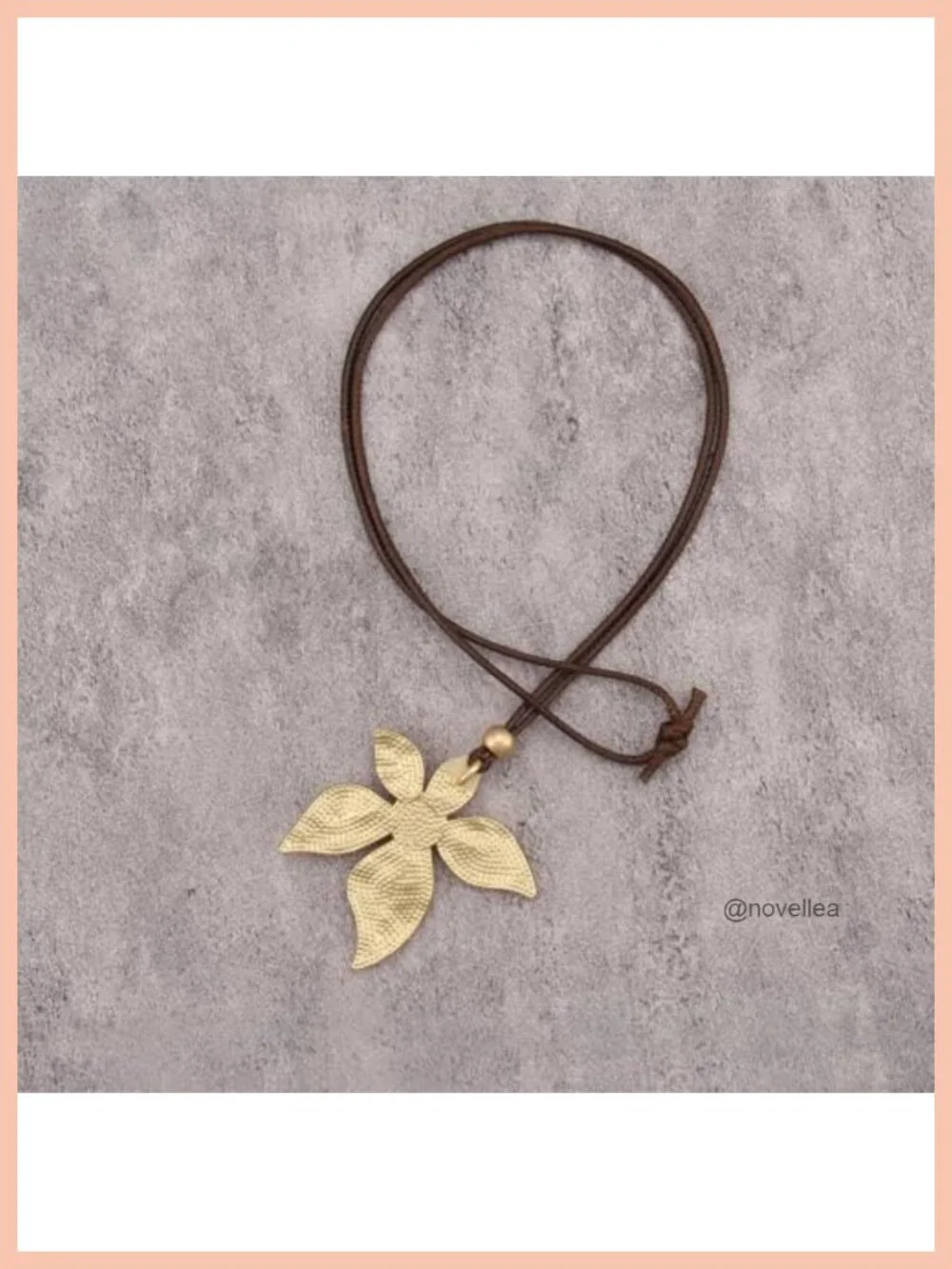 Faux Leather Turquoise Pendant Necklace Boho Chunky Circle Choker